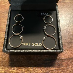 R.H. Macy & Co. 10K Gold Huggie Earrings